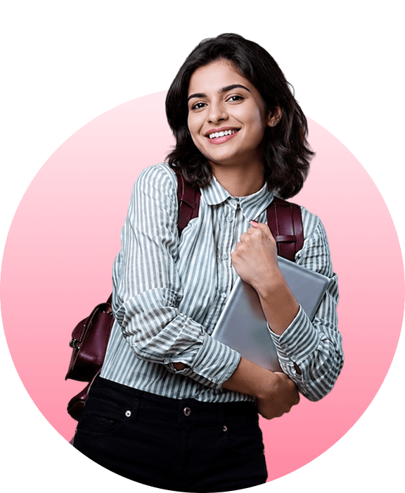 Student standing with confidence